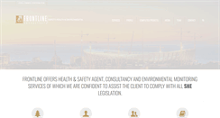 Desktop Screenshot of frontlinesafety.co.za